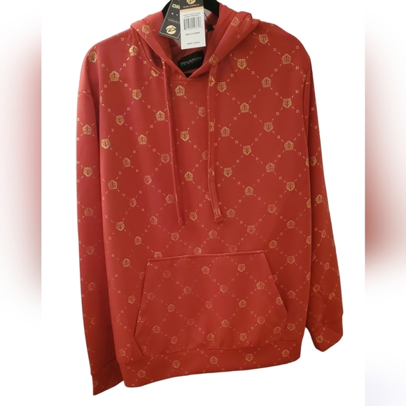 Drill Clothing Other - NWT Drill Red Metallic Gold Tiger Hooded Sweater